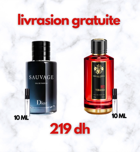 sauvage eau de parfum & mancera red tobaco