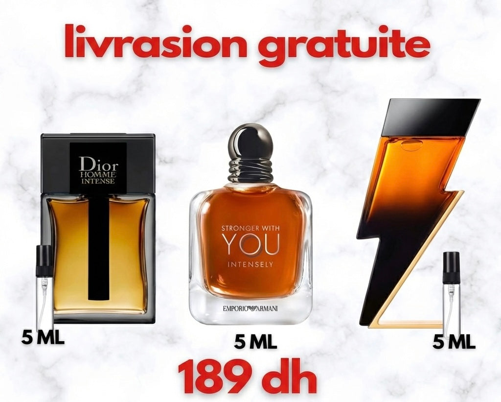 dior homme intense & you intensely & bad boy elixir - 5ml